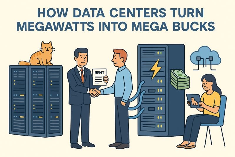 Featured image for HOW DATA CENTERS TURN MEGAWATTS INTO MEGA BUCKS: THE SECRET ECONOMY BEHIND YOUR CAT VIDEOS